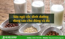 sữa ngũ cốc dinh dưỡng